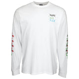 Santa Cruz Dressen Roses Long Sleeve T Shirt - White MED