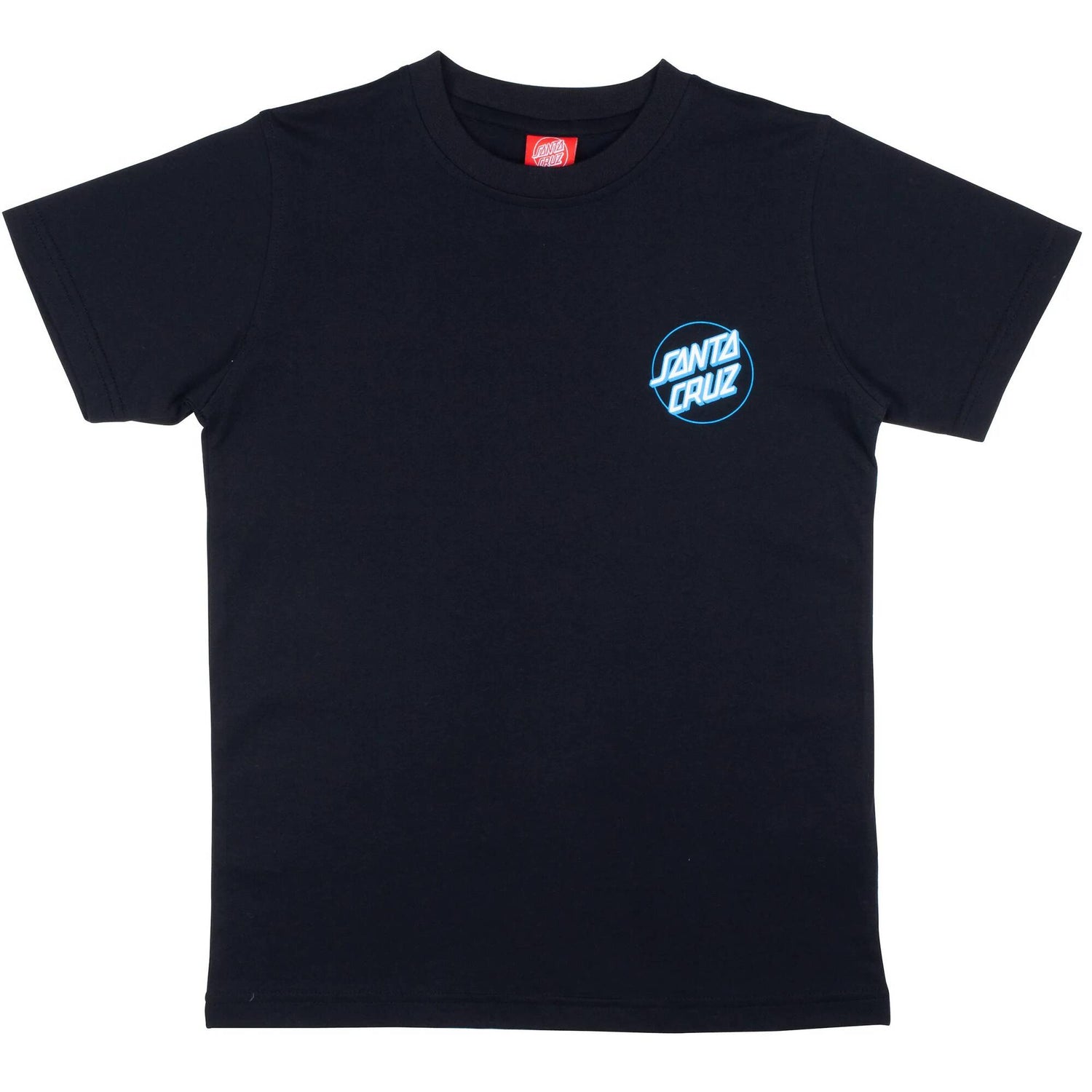 Santa Cruz Youth Grip Dot T Shirt - Black Yth LRG