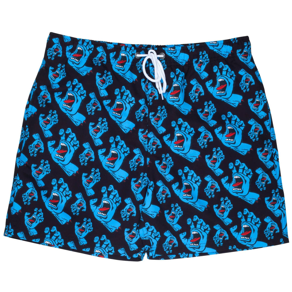 Santa Cruz Hands Allover Swimming Shorts - Black