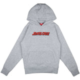 Santa Cruz Youth Handy Dot Hoodie - Heather Grey