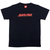 Santa Cruz Youth Handy Dot T Shirt - Black