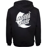 Santa Cruz Moon Dot Mono Hoodie - Black SML