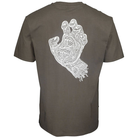 Santa Cruz Muerte Screaming Hand T Shirt - Washed Black