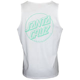 Santa Cruz Opus Dot Stripe Tank Top - White