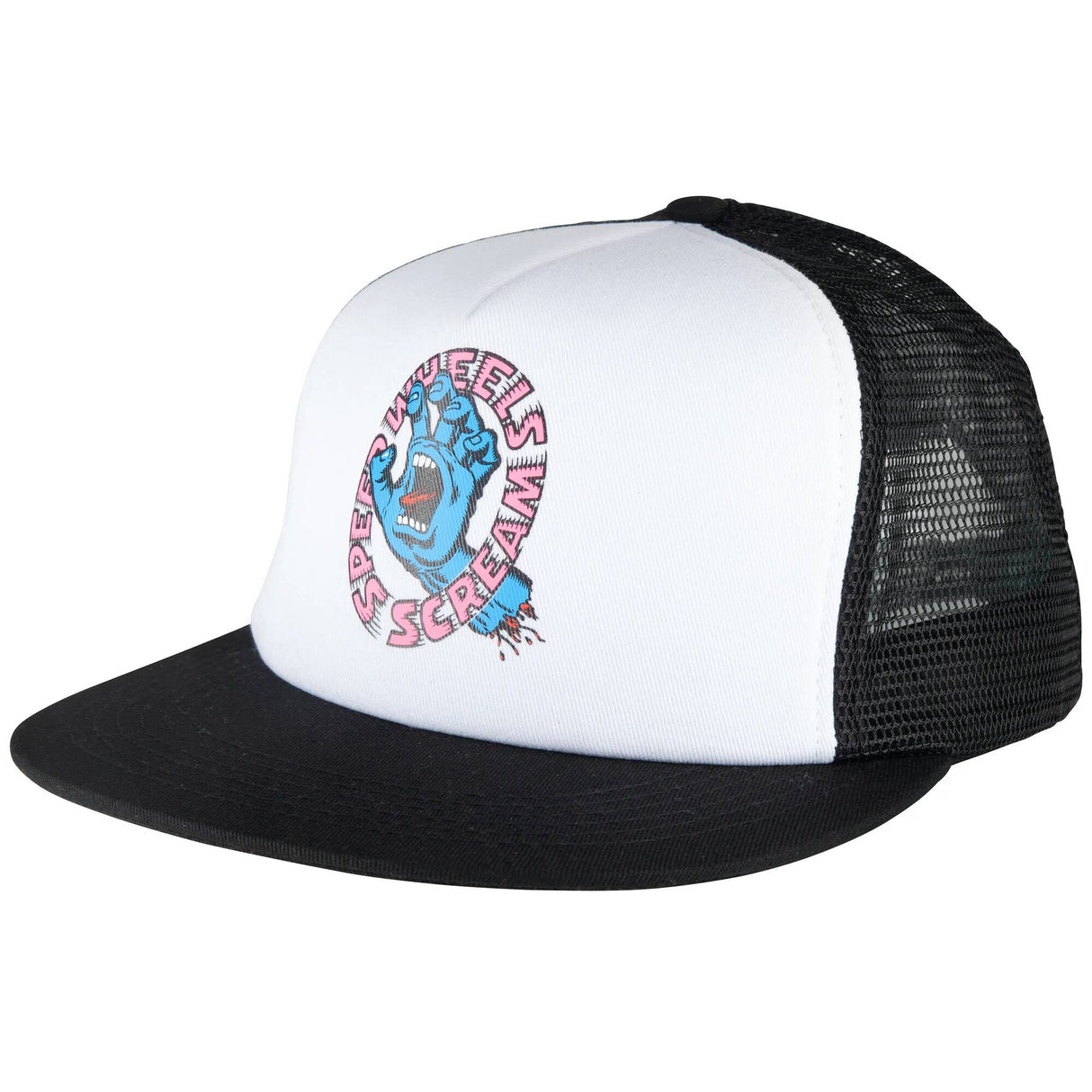 Santa Cruz Screaming Hand Scream Mesh Back Cap - Black/White