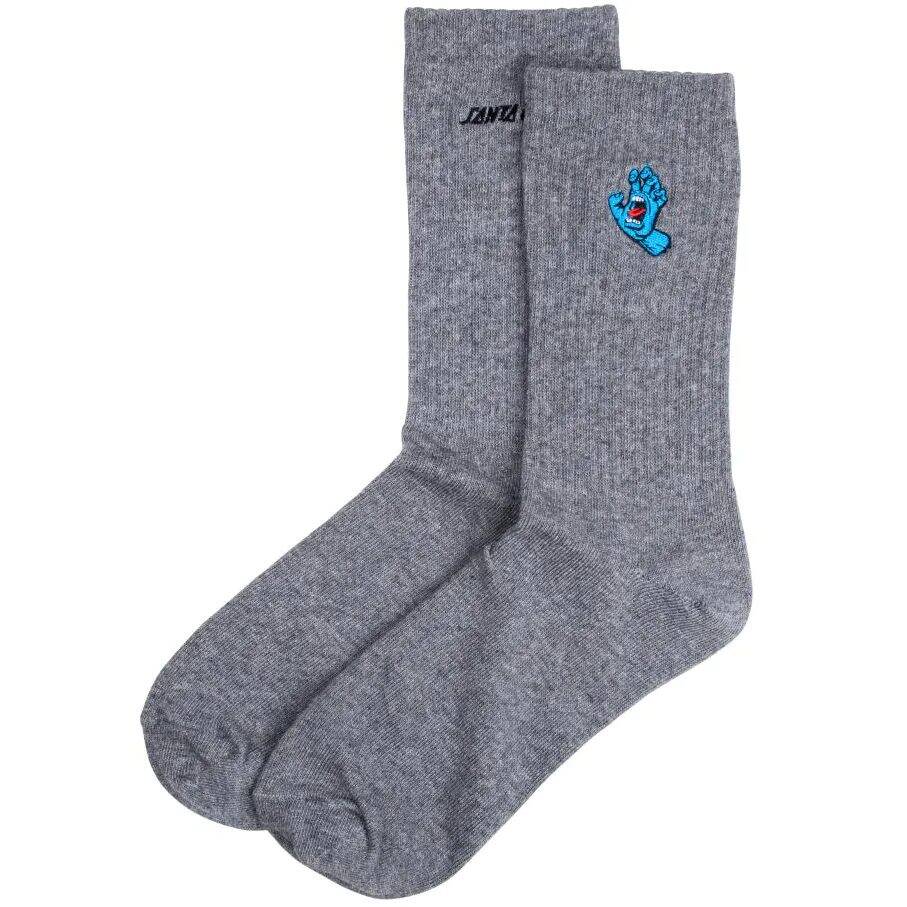 Santa Cruz Screaming Mini Hand Socks - Athletic Heather