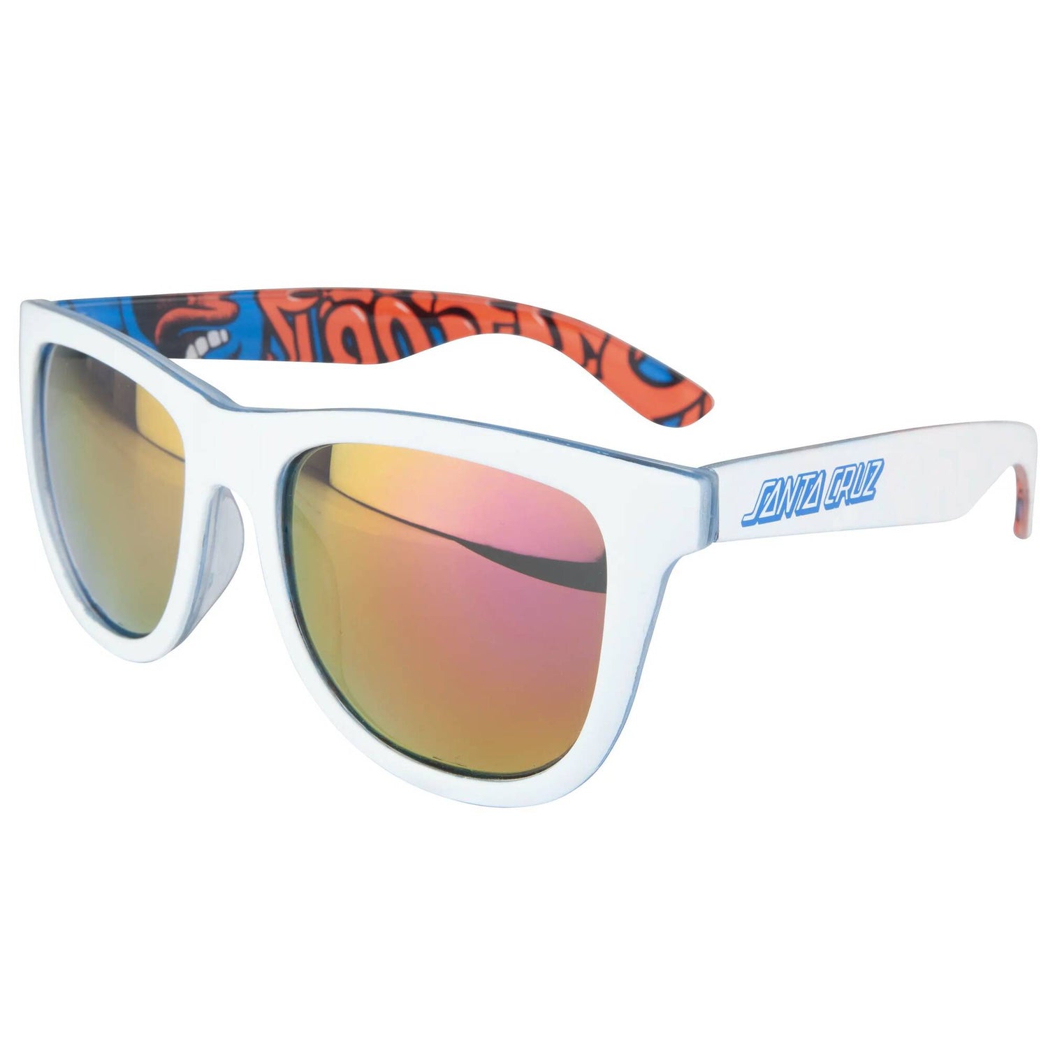 Santa Cruz Screaming Insider Sunglasses - White/Blue