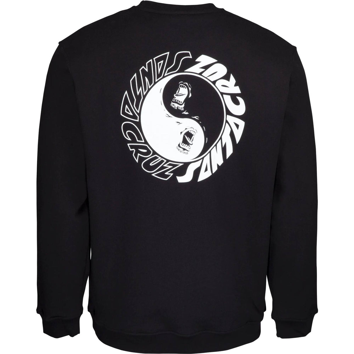 Santa Cruz Scream Ying Yang Crew - Black