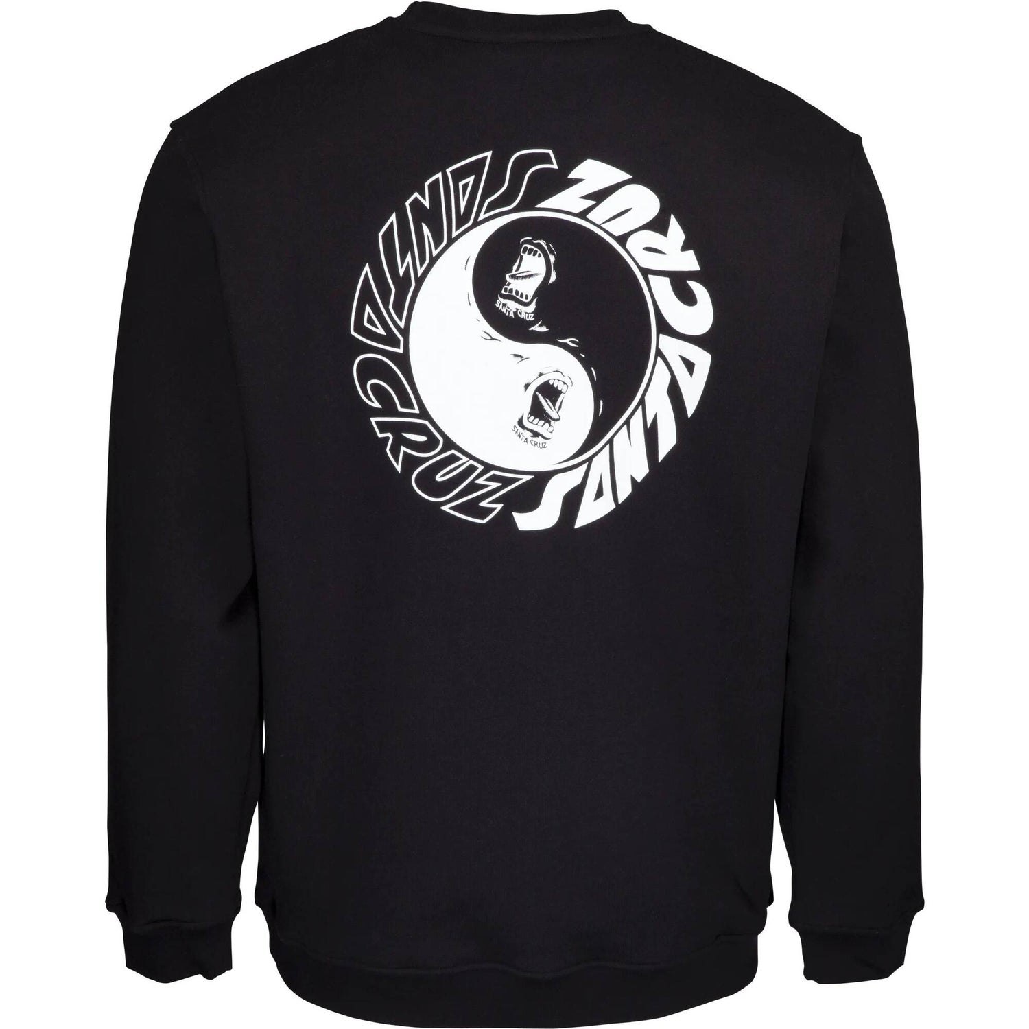 Santa Cruz Scream Ying Yang Crew - Black