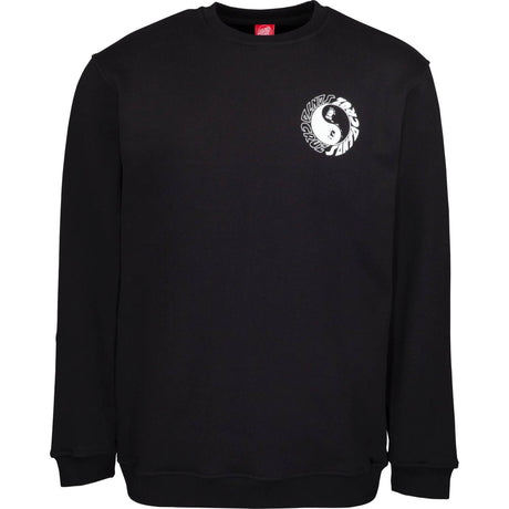 Santa Cruz Scream Ying Yang Crew - Black