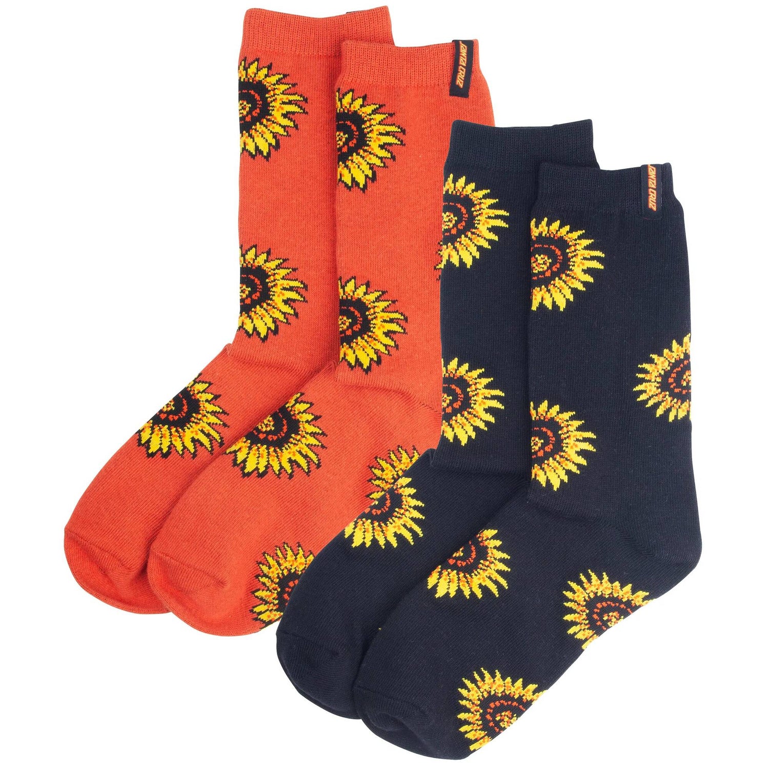 Santa Cruz Sunflower Socks - Assorted (2 Pack)