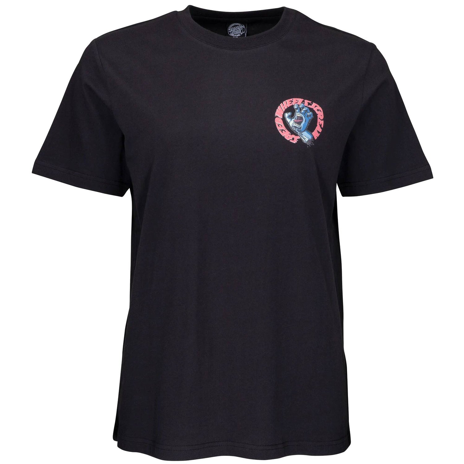 Santa Cruz Womens Vintage Screaming Hand Scream T Shirt - Black Wash