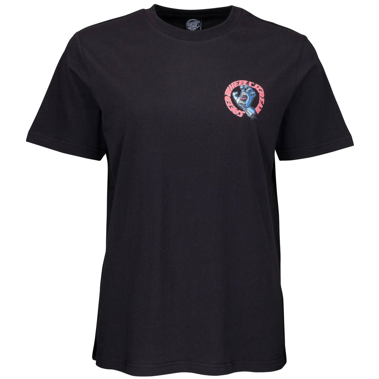 Santa Cruz Womens Vintage Screaming Hand Scream T Shirt - Black Wash Womens 6