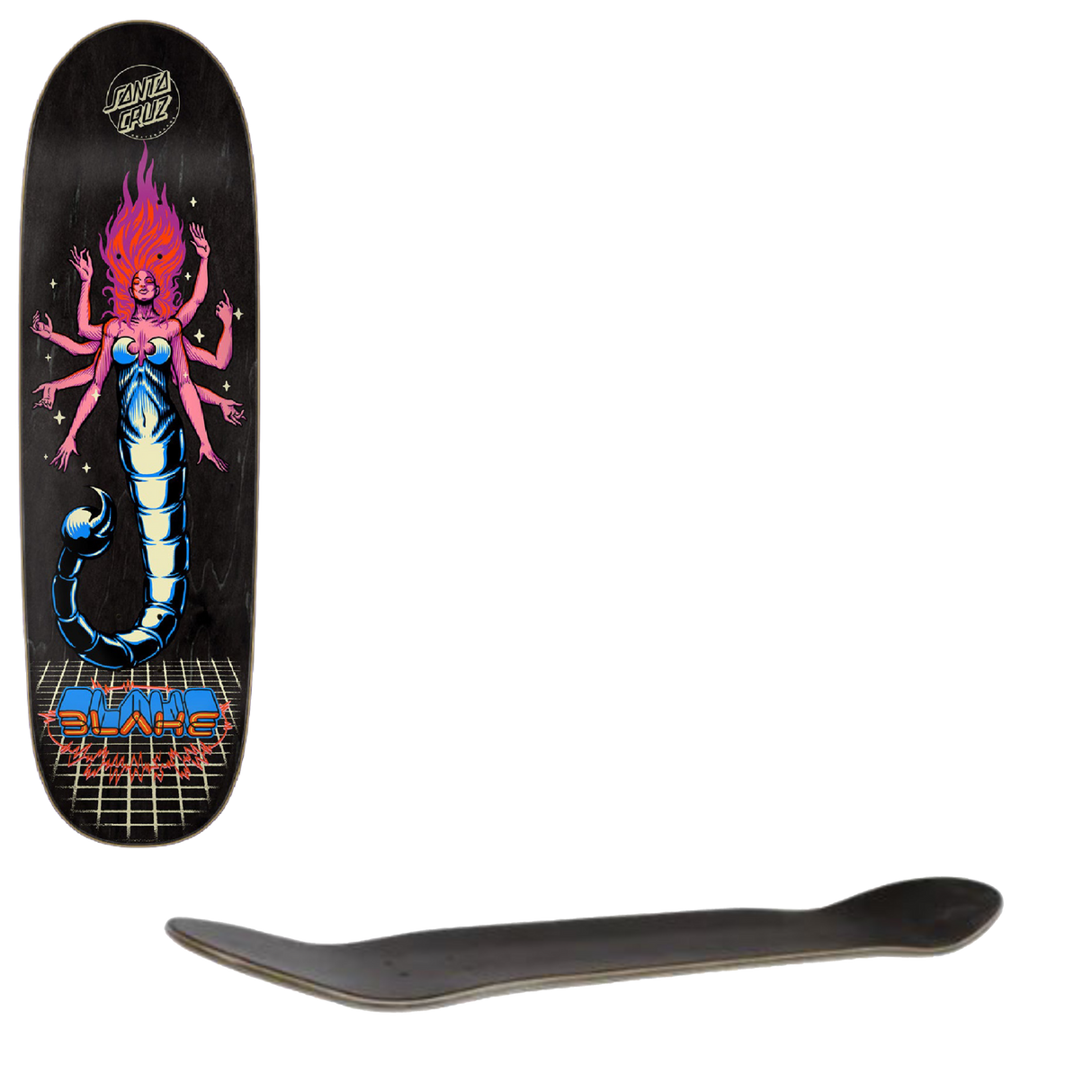 Santa Cruz Johnson Danger Zone Pro Skateboard Deck - 9.25"