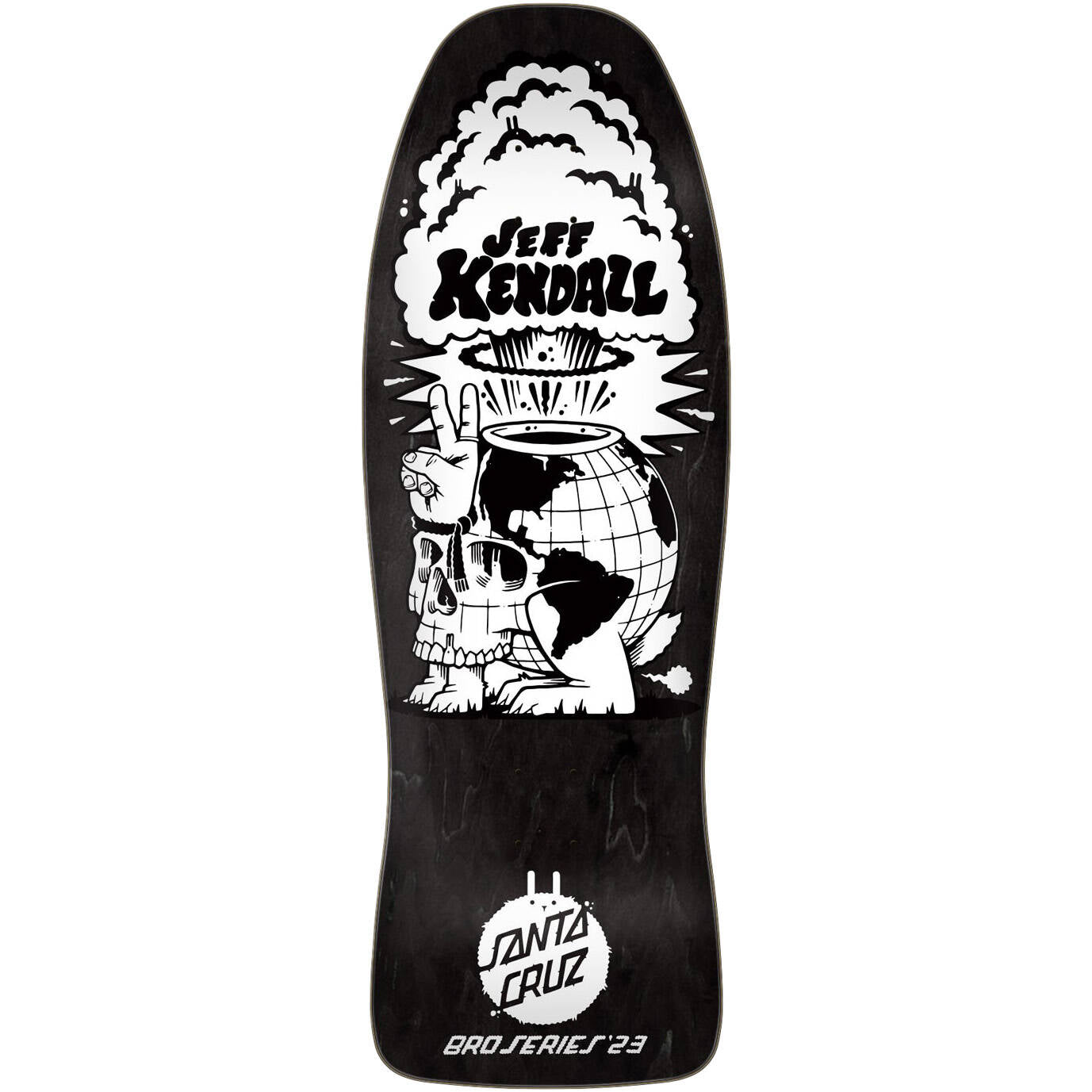 Santa Cruz Kendall Reissue Skateboard Deck - Friend Of The World 10"