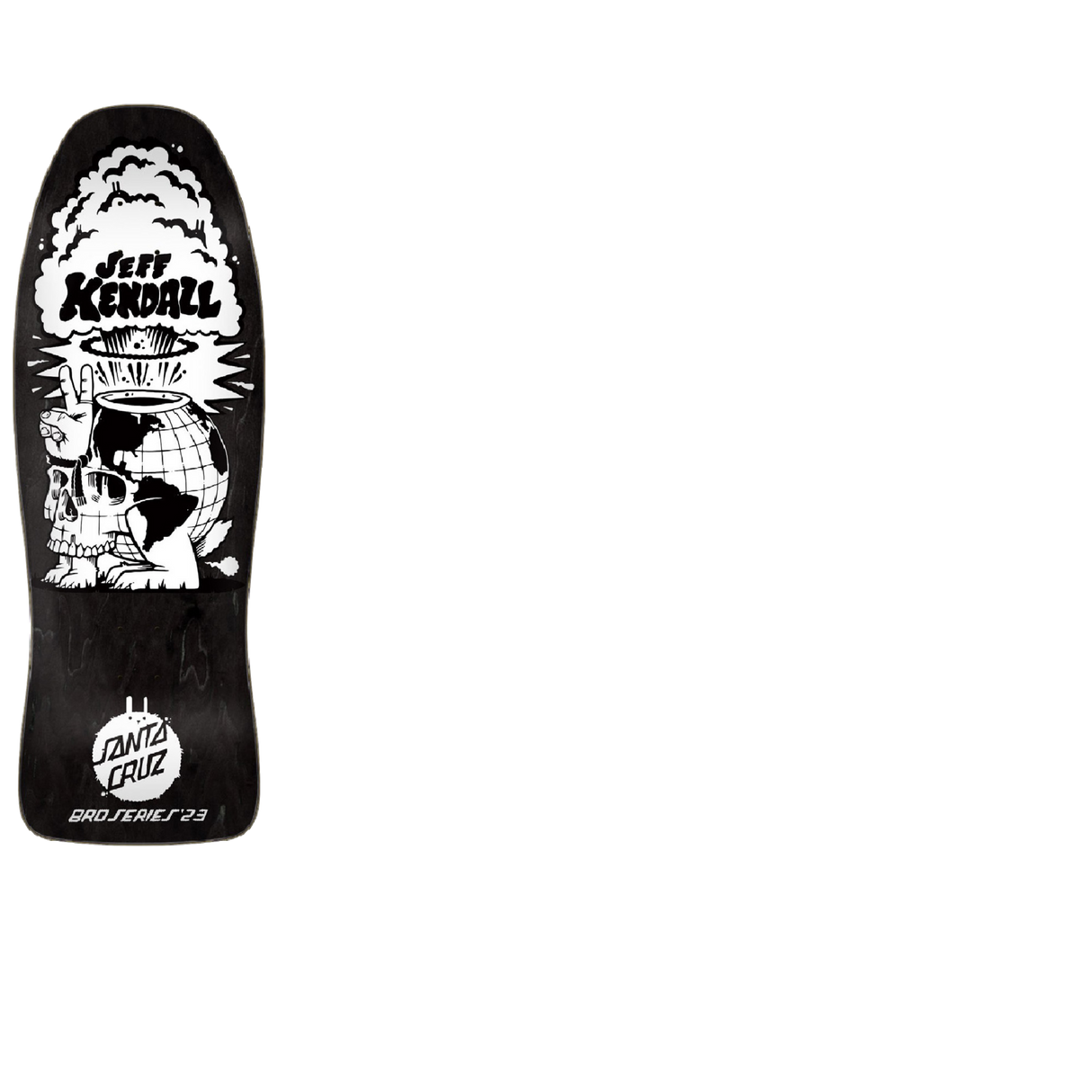 Santa Cruz Kendall Reissue Skateboard Deck - Friend Of The World 10"