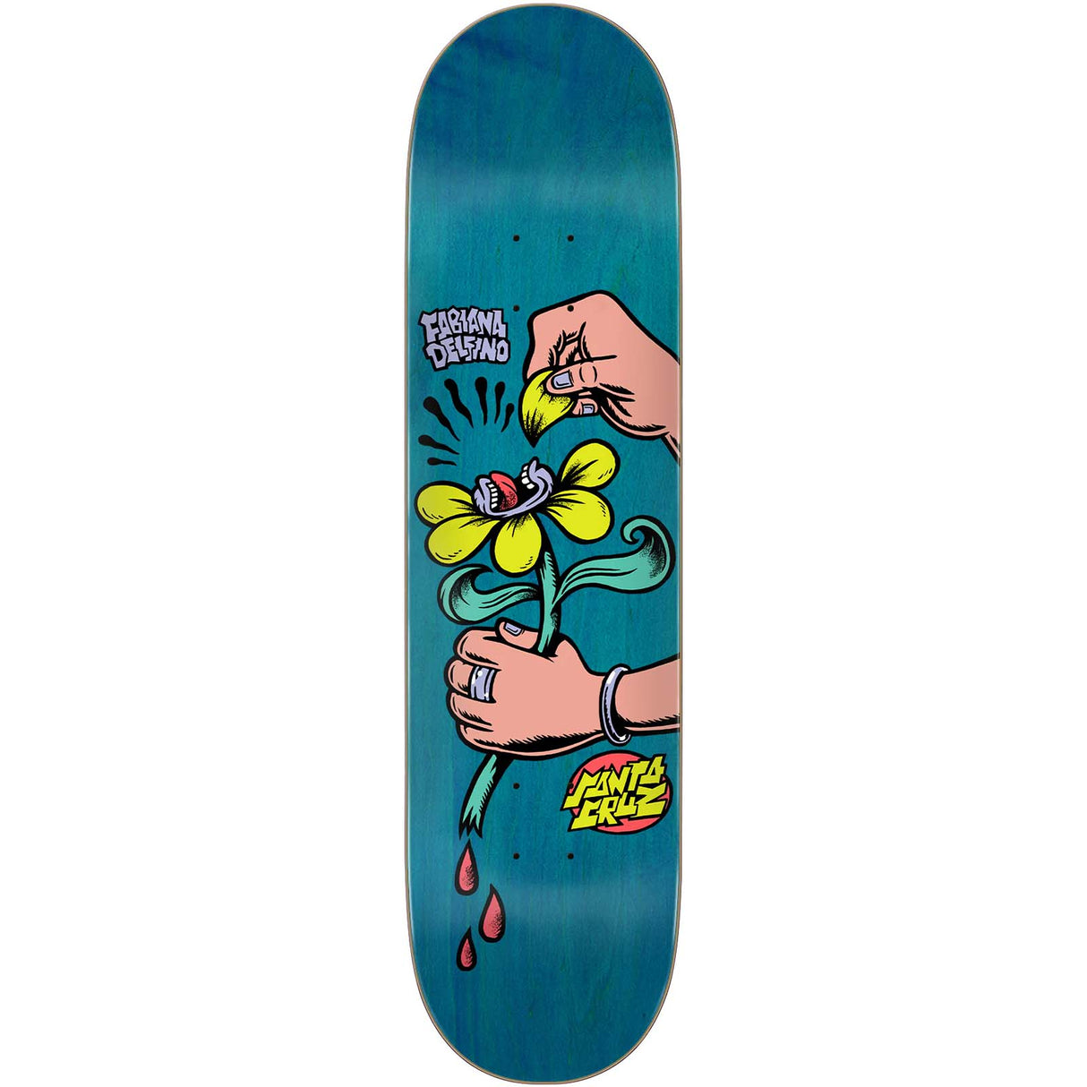 Santa Cruz  Loves Me Not Skateboard Deck - Deflino 8"