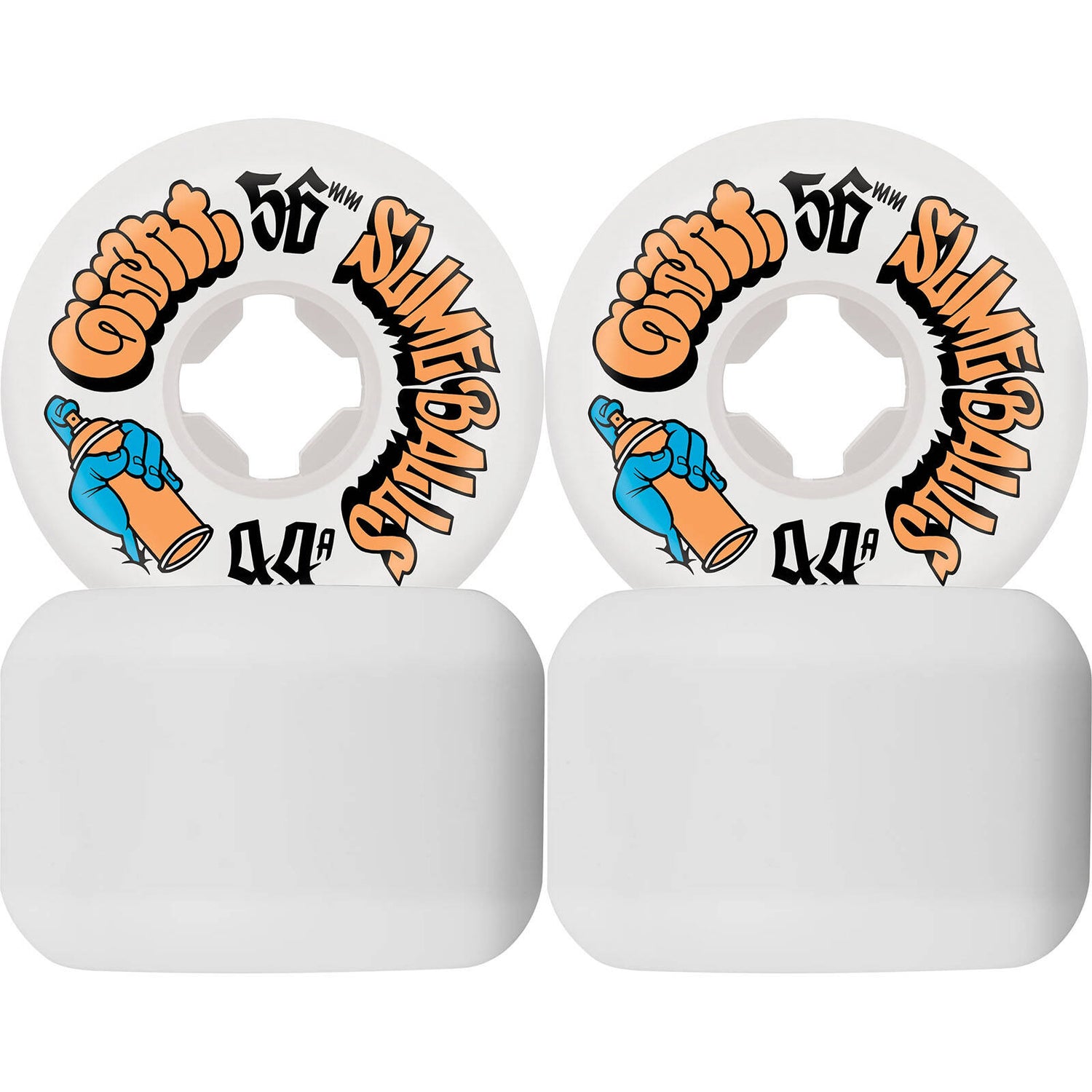 Santa Cruz Mike Giant Speed Balls Skateboard Wheels - White 56mm