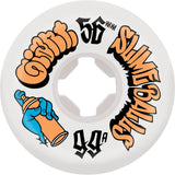 Santa Cruz Mike Giant Speed Balls Skateboard Wheels - White 56mm