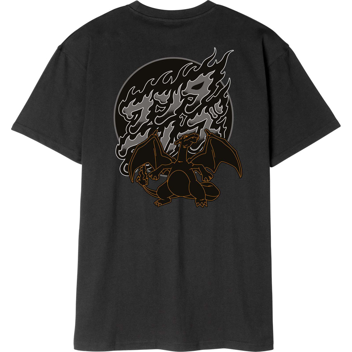 Santa Cruz x Pokemon Fire Type 3 T Shirt - Black