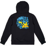 Santa Cruz x Pokemon Pikachu Spray Dot Kids Hoodie - Black