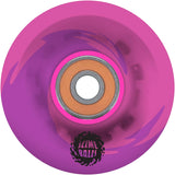 Santa Cruz Slime Balls OG Slime Light Ups Skateboard Wheels - Pink/Purple 60mm