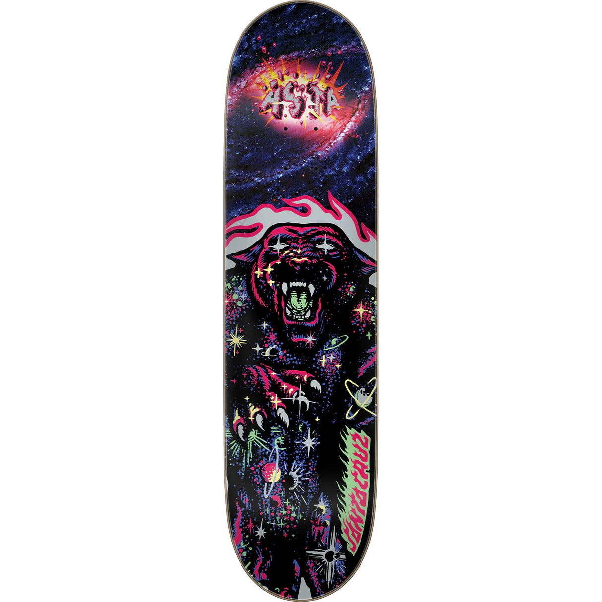 Santa Cruz VX Cosmic Cat Galaxy Skateboard Deck - Asta 8"