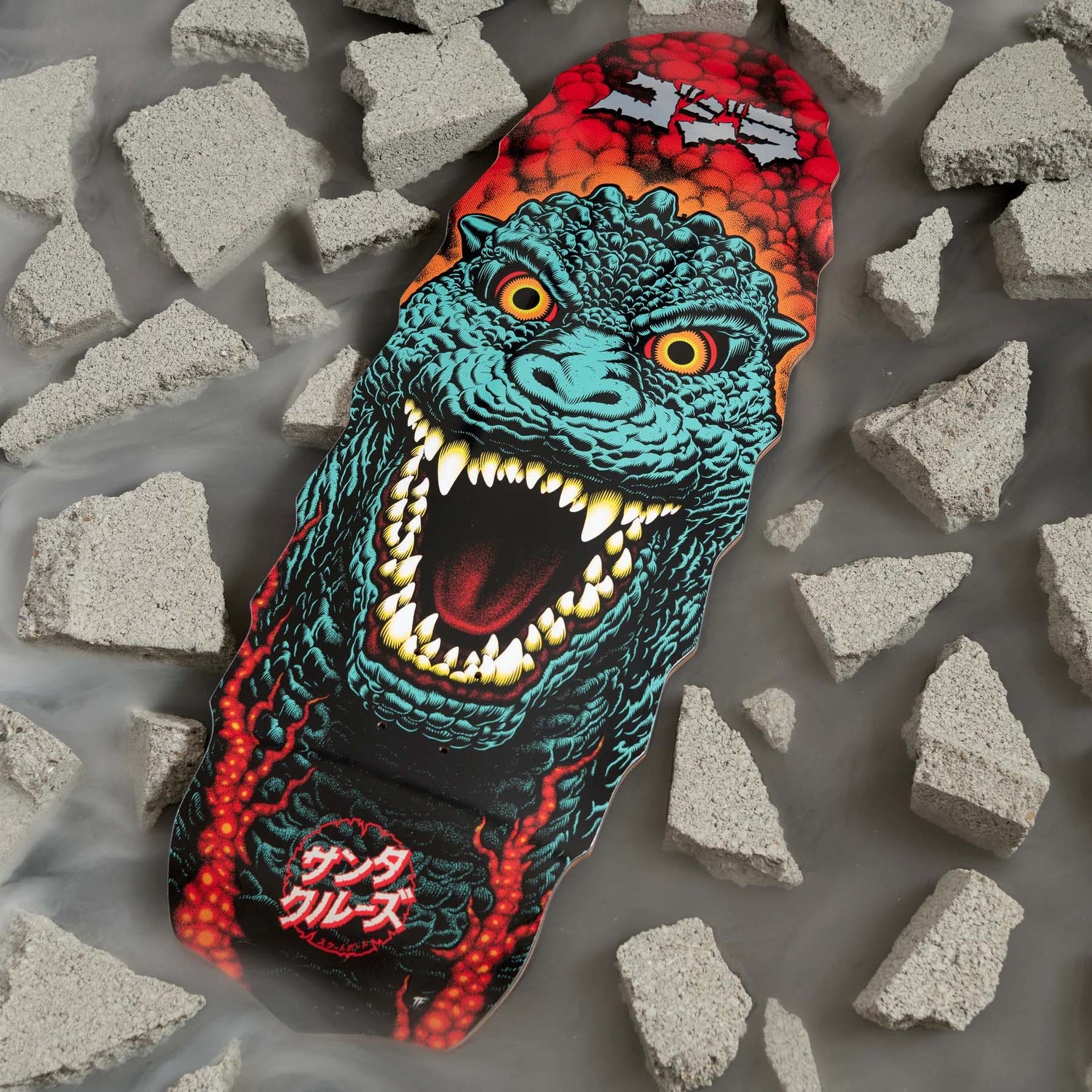 Santa Cruz x Godzilla Skateboard Deck - Destroyer 11"