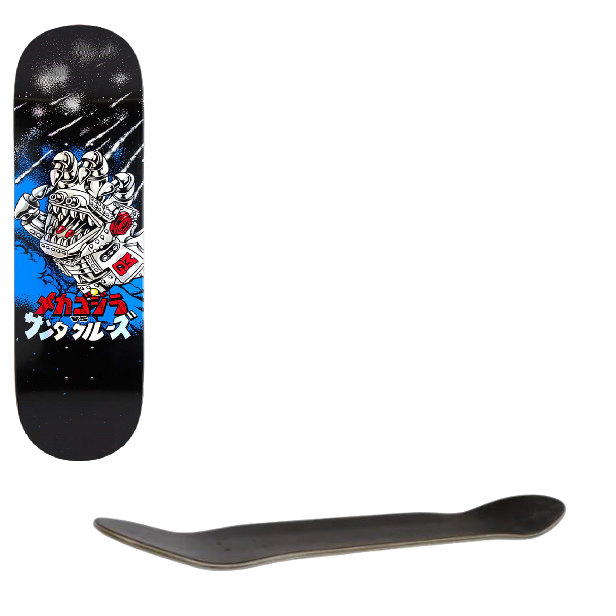 Santa Cruz x Godzilla Skateboard Deck - Mecha Hand 8"