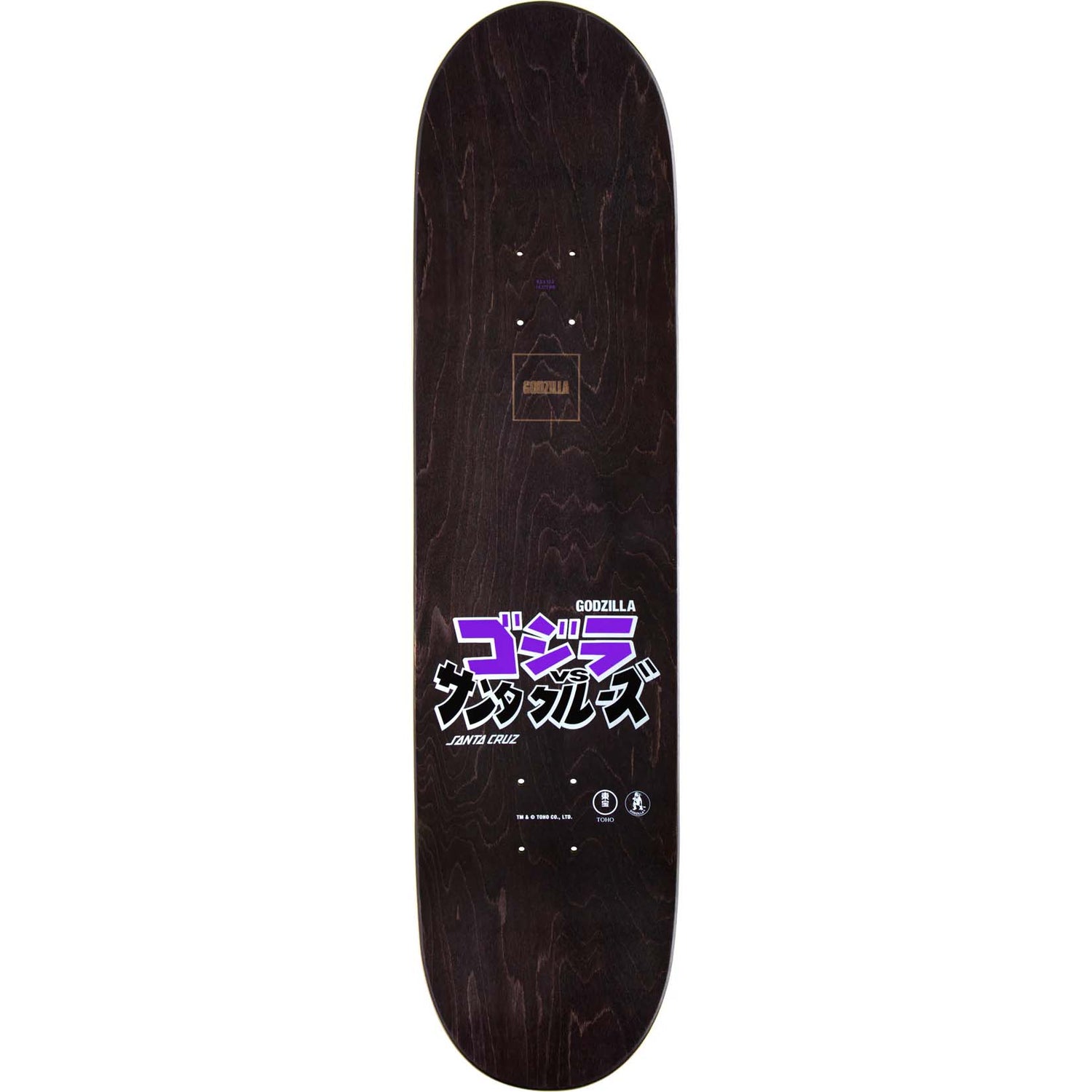 Santa Cruz x Godzilla Skateboard Deck - Shin Knox Firepit 8.5"