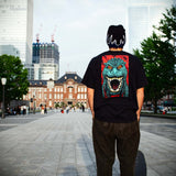 Santa Cruz x Godzilla Destroyer Stripes T Shirt - Black