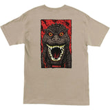 Santa Cruz x Godzilla Destroyer Stripes T Shirt - Sand