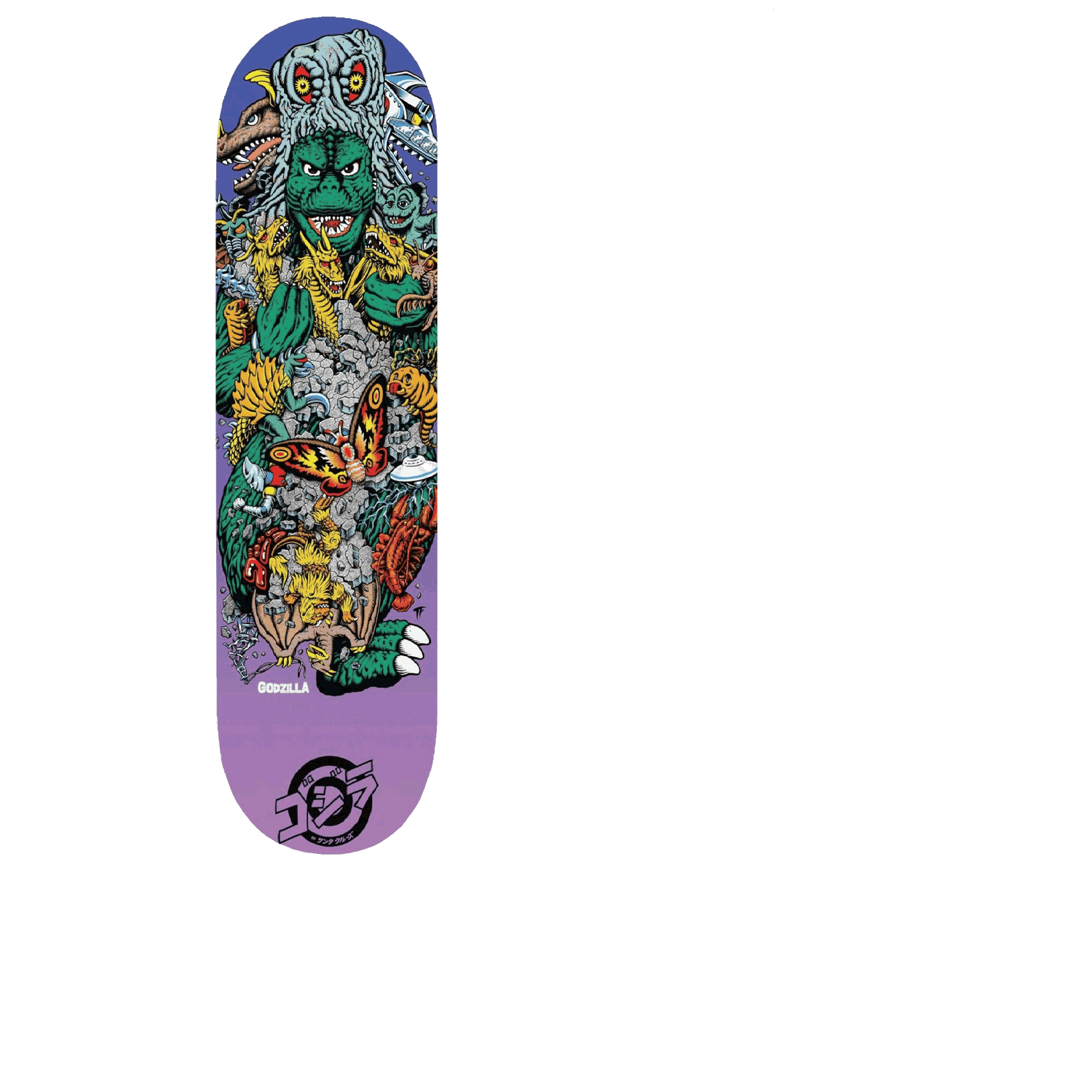 Santa Cruz x Godzilla Skateboard Grip Tape - Kaiju Roskopp