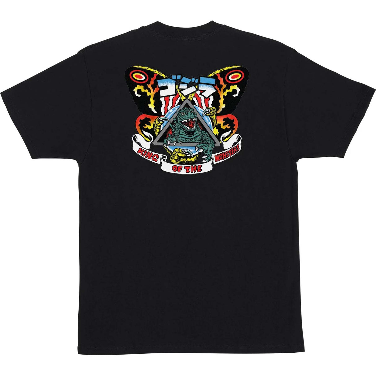 Santa Cruz x Godzilla Natas Mothra T Shirt - Black