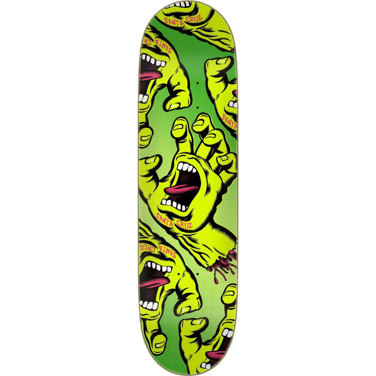 Santa Cruz Crowded Hand Skateboard Deck 8.5"