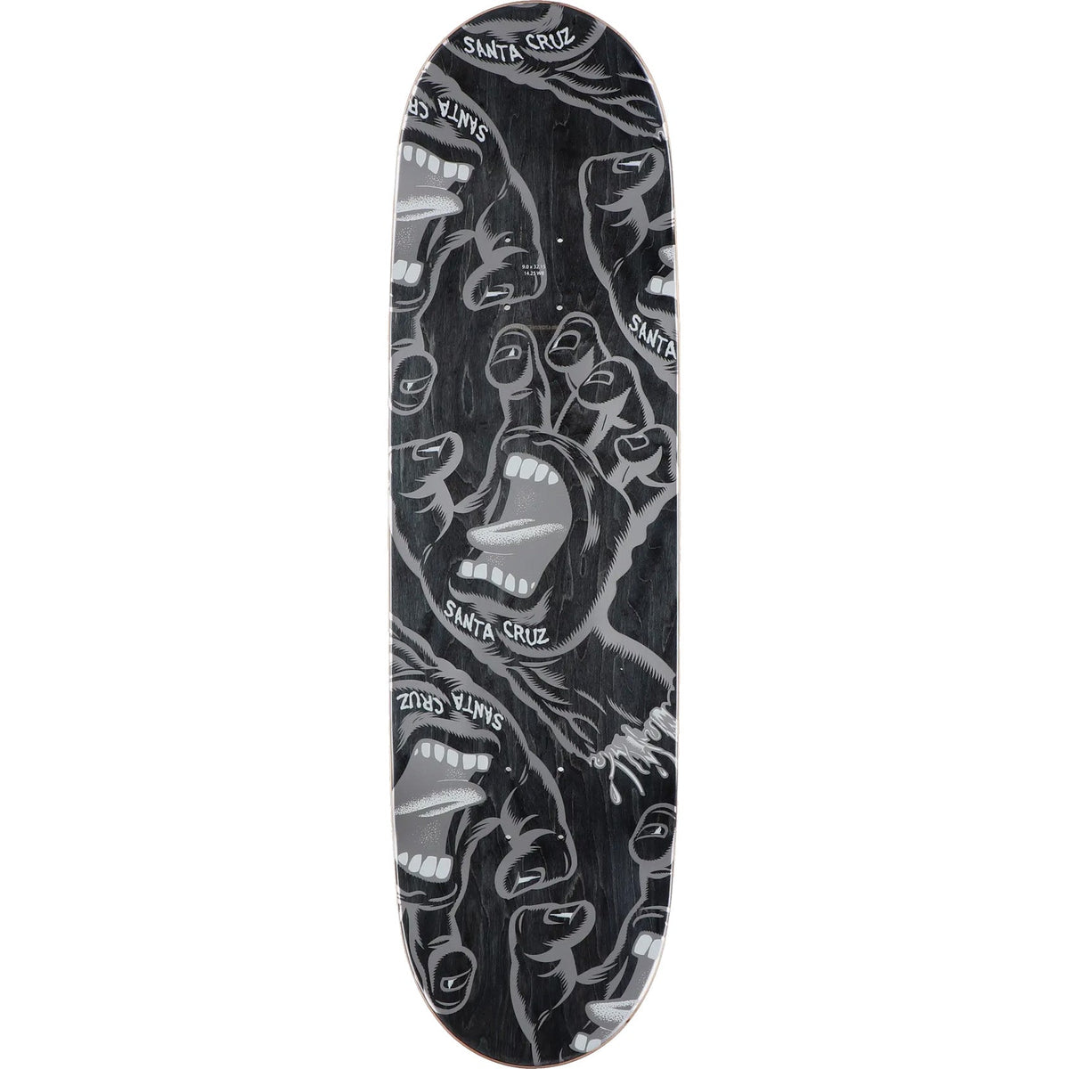 Santa Cruz Crowded Hand Skateboard Deck 9"