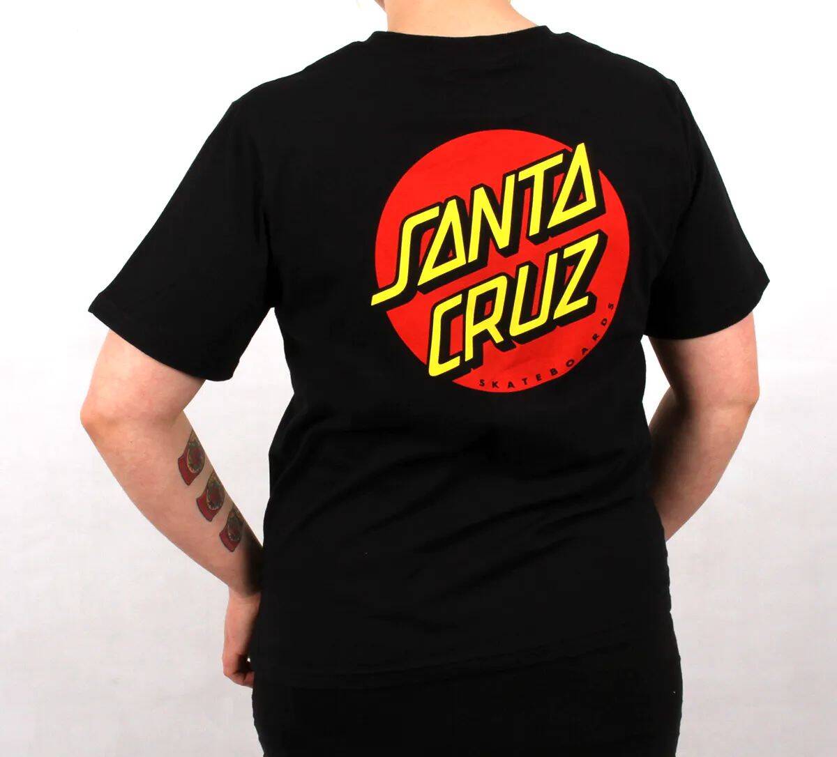 Santa Cruz Classic Dot Womens T Shirt - Black