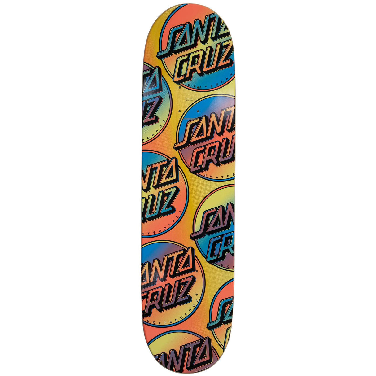 Santa Cruz Contra Allover Skateboard Deck - Multi 8.25''