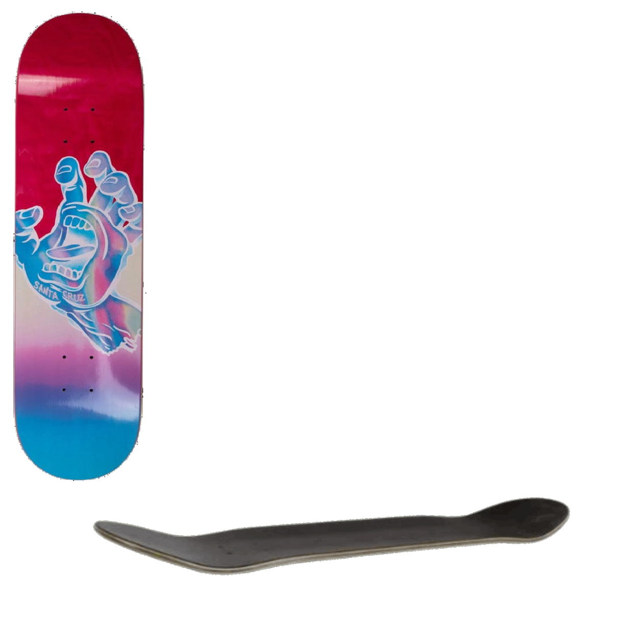 Santa Cruz Iridescent Hand Skateboard Deck - Multi 7.75''