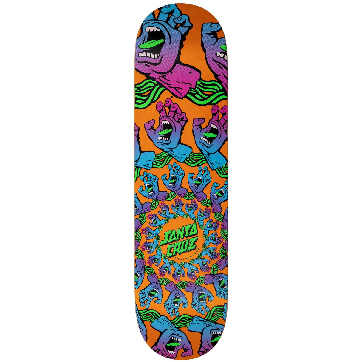 Santa Cruz Mandala Hand Skateboard Deck - Multi 8.125''