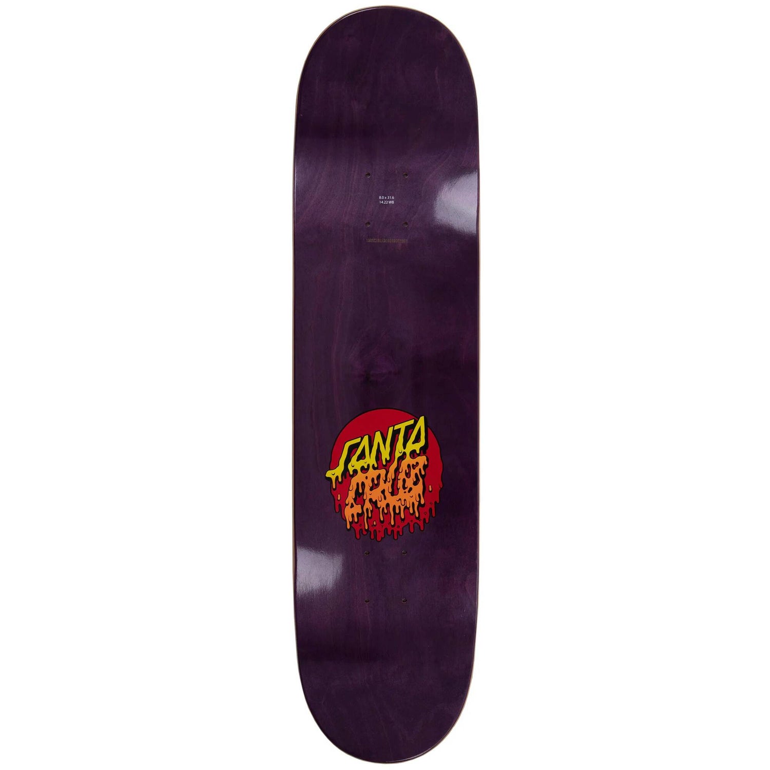 Santa Cruz Rad Dot Skateboard Deck - Black 8''