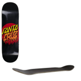 Santa Cruz Rad Dot Skateboard Deck - Black 8''