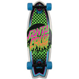Santa Cruz Rad Dot Shark Complete Cruiser Skateboard - Green 27.7''