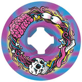 Santa Cruz Slime Balls Brains Speed Balls Skateboard Wheels - Blue/Purple Swirl 54mm