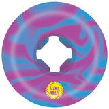 Santa Cruz Slime Balls Brains Speed Balls Skateboard Wheels - Blue/Purple Swirl 54mm