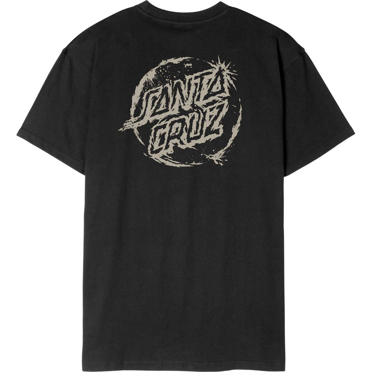 Santa Cruz Erode Dot Mono T Shirt - Black