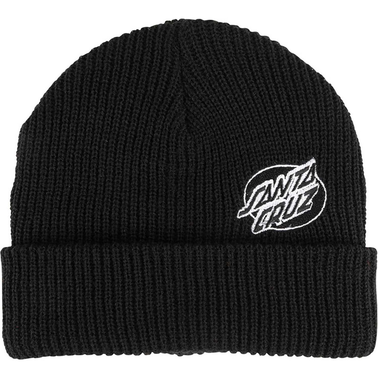 Santa Cruz Mono Lined Oval Dot Beanie - Black