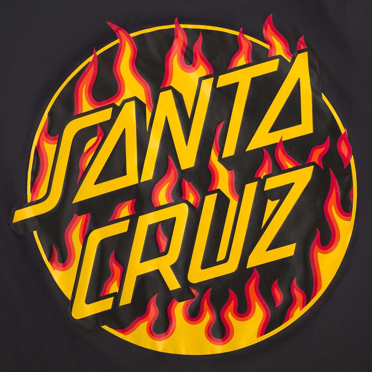 Santa Cruz x Thrasher Flame Dot Coach Jacket - Black