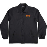 Santa Cruz x Thrasher Flame Dot Coach Jacket - Black