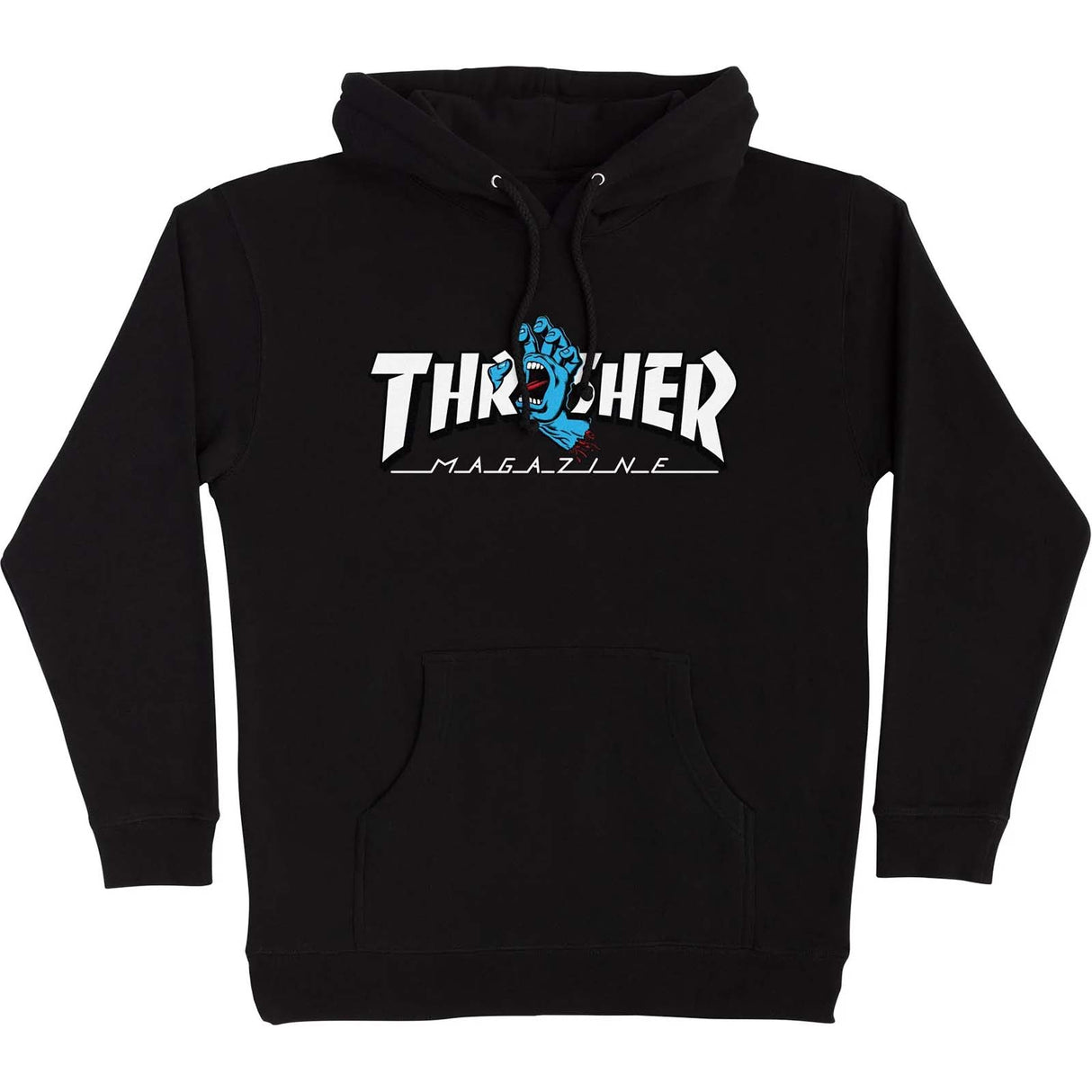 Santa Cruz x Thrasher Screaming Logo Hoodie - Black